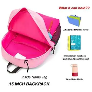 HawLander Kids Backpack for Girls, Ages 3-7