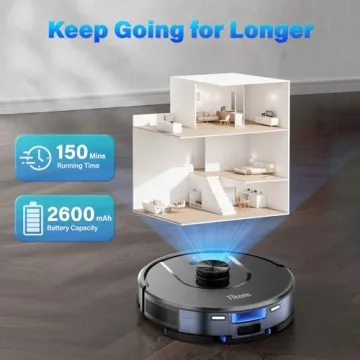 Tikom L8000 Plus Self-Emptying Robot Vacuum and Mop