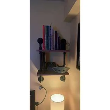 Stylish ROGMARS Industrial Pipe Shelf for Home Storage