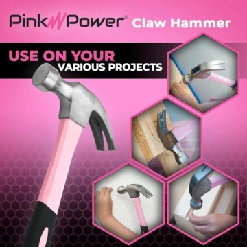 Pink Power 16oz Hammer – Stylish Tool for Women