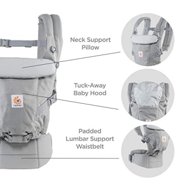 Ergobaby Adapt Carrier with Cool Air Mesh for Comfort