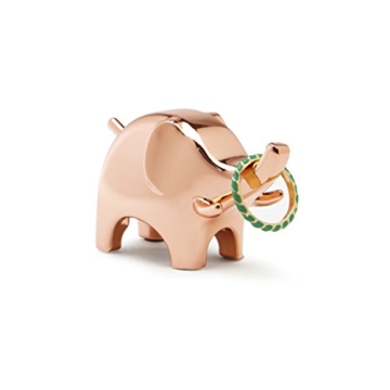 Umbra Anigram Elephant Ring Holder - Stylish Copper Design