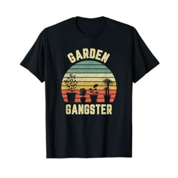 Garden Gangster Shirt Retro Vintage Gift Funny Gardening T-Shirt