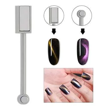 DANNEASY 15pcs Cat Eye Nail Magnet Set for Stunning Art
