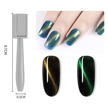 DANNEASY 15pcs Cat Eye Nail Magnet Set for Stunning Art