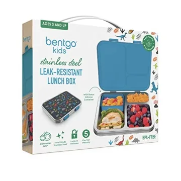 Bentgo Kids Stainless Steel Lunch Box for Ages 3 Plus