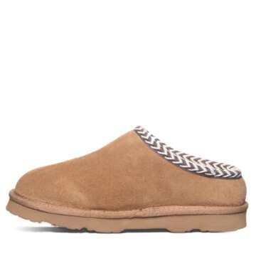 BEARPAW Women's Tabitha Hickory Size 7 | Women's Slipper | Women's Shoe | Comfortable & Lightweight