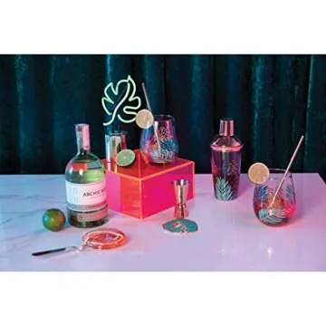Sunnylife Luxe Cocktail Set Electric Bloom for Entertaining