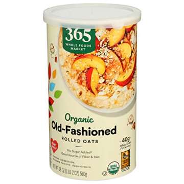 365 by Whole Foods Market, Organic Old Fashioned Rolled Oats, 18 Ounce
