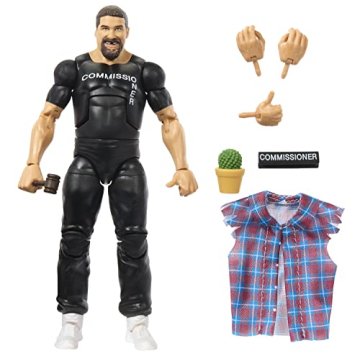 Mattel WWE Elite Collection Action Figure & Accessories, Series #102 Commissioner Foley 6-inch Colle...