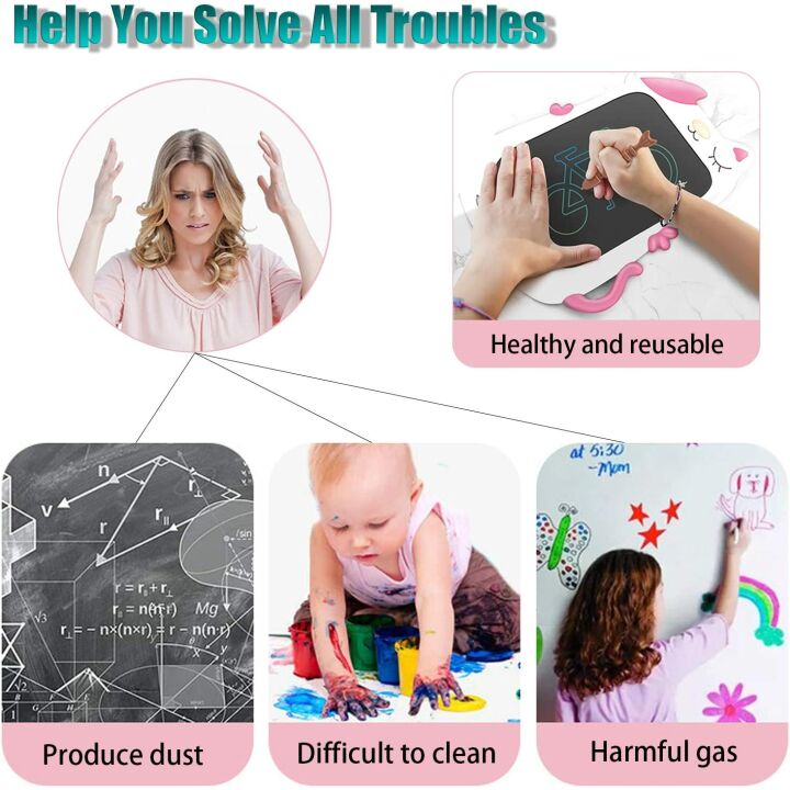 GJZZ LCD Doodle Board for Kids - Learning Fun