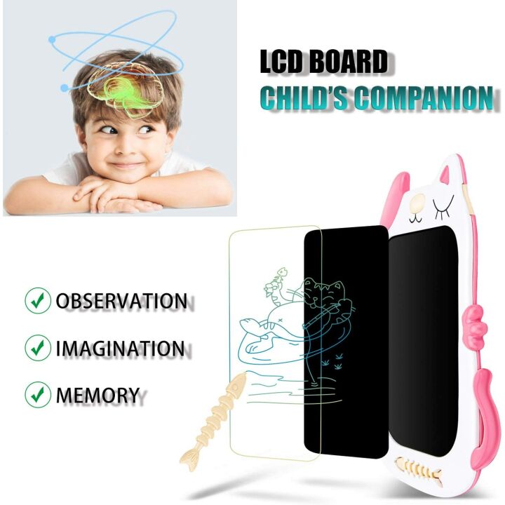GJZZ LCD Doodle Board for Kids - Learning Fun