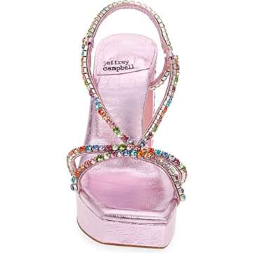 Jeffrey Campbell NUITE Heels Lilac Pastel Multi Style