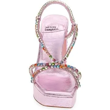 Jeffrey Campbell NUITE Heels Lilac Pastel Multi Style