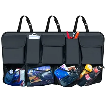 AXELECT Car Trunk Organizer - 9 Pocket Hanging Storage