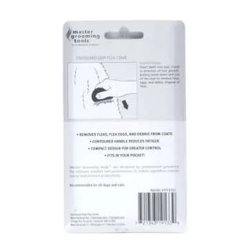 Master Grooming Tools Ergonomic Flea Combs for Pets