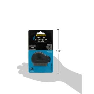 Master Grooming Tools Ergonomic Flea Combs for Pets