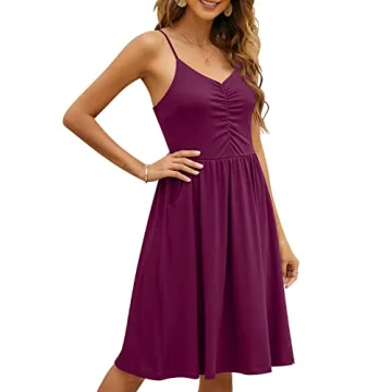 YATHON Casual Summer Dresses with Pockets for Women