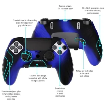 PlayVital PS5 Edge Silicone Cover - Ultimate Grip & Protection