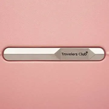 Travelers Club Richmond Spinner Luggage, Rose Gold, Carry-On 20-Inch