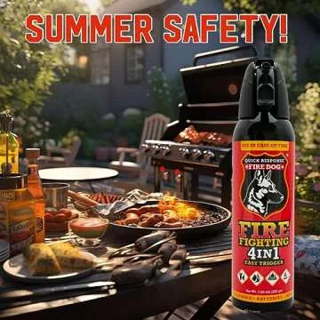 4-in-1 Mini Fire Suppressant - Portable Safety Solution