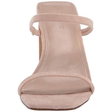 The Drop Women's Avery Square Toe Two Strap Heeled Sandals