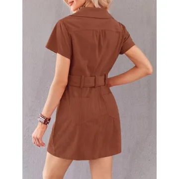 Stylish Women's Corduroy Mini Dress | Comfortable and Chic