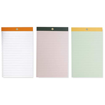 kate spade new york To-Do List Pad, Notepad Set of 3, Includes 50 Lined Sheets Per Memo Pad, Colorbl...