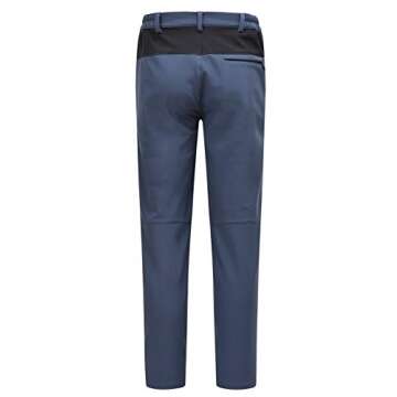 Rdruko Women's Ski Pants Waterproof Insulated Outdoor Hiking Winter Softshell Cold Weather Snow Pants(Cold Gray, US S)