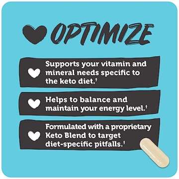 Vitamin Bounty Tune Your Keto Multivitamin – Keto-Specific Nutritional Support with Magnesium, Potassium, and MCT for Energy, Cramp Relief, and Nutrient Optimization - 90 Capsules