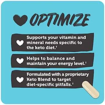 Vitamin Bounty Tune Your Keto Multivitamin – Keto-Specific Nutritional Support with Magnesium, Potassium, and MCT for Energy, Cramp Relief, and Nutrient Optimization - 90 Capsules