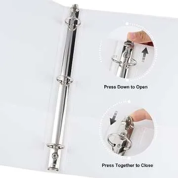 CIXILDTS 1-inch Round Ring Binders Pack of 12 for All