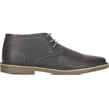 Kenneth Cole Men's Desert Sun Chukka Boot, Black Pebbled, 11