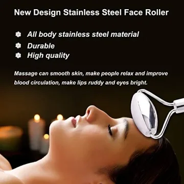 Stainless Steel Face Roller Gua Sha Set for Skin Care