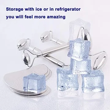 Stainless Steel Face Roller Gua Sha Set for Skin Care