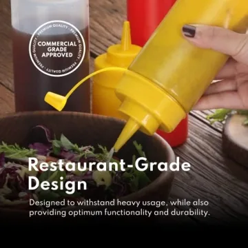 Premium 32 oz Clear Squeeze Bottles for Kitchen and Crafts