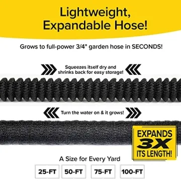 Pocket Hose Silver Bullet 50 ft Turbo Nozzle Expandable Hose