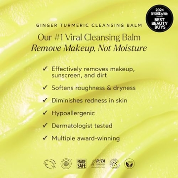 Ginger Turmeric Cleansing Balm Removes Makeup & Dirt
