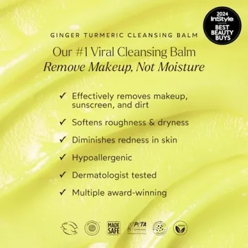 Ginger Turmeric Cleansing Balm Removes Makeup & Dirt