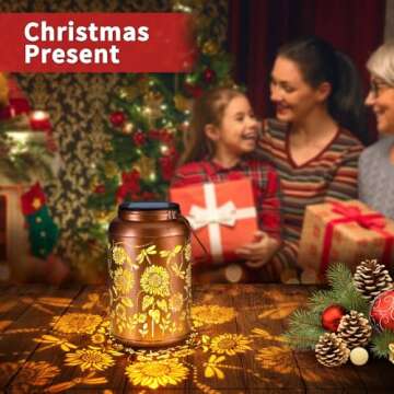 Mothers Day Gifts Solar Lanterns Dragonfly Lights Outdoor Decor