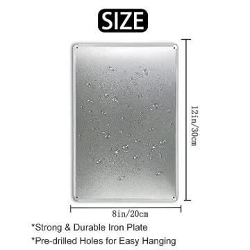 Vintage Thank You Delivery Driver Metal Sign for Home Decor