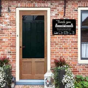 Vintage Thank You Delivery Driver Metal Sign for Home Decor