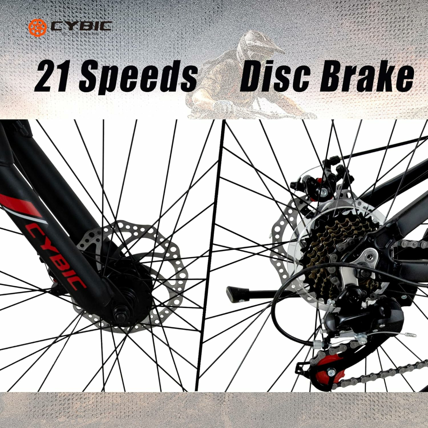 Durable 21 Speed Mountain Bike for All Riders