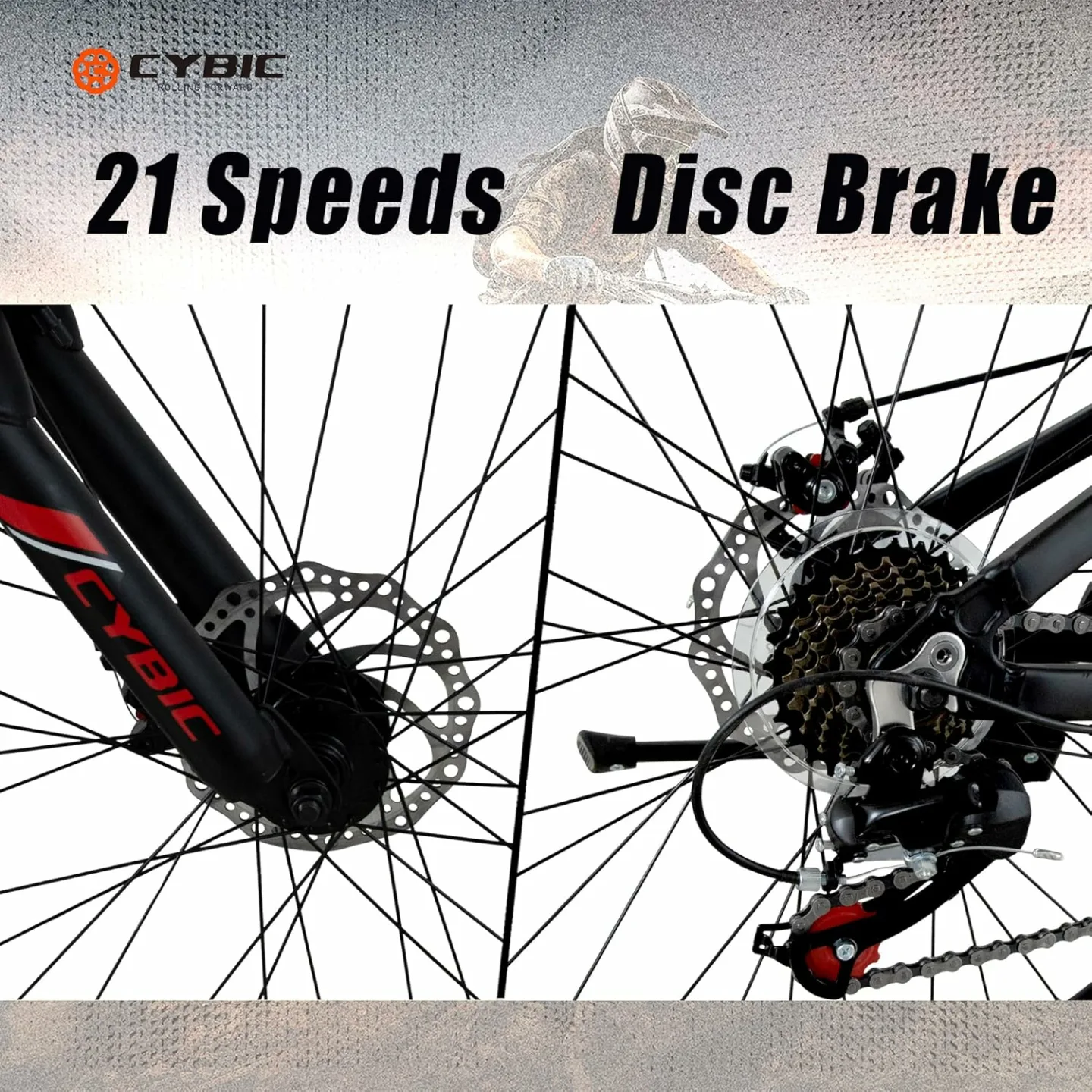 Durable 21 Speed Mountain Bike for All Riders