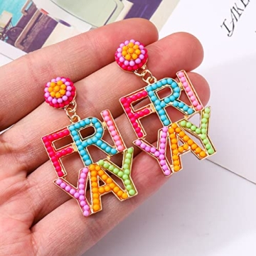 PHALIN Colorful Teacher Earrings - Perfect Appreciation Gift