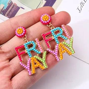 PHALIN Colorful Teacher Earrings - Perfect Appreciation Gift