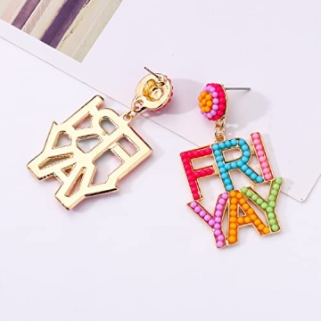 PHALIN Colorful Teacher Earrings - Perfect Appreciation Gift