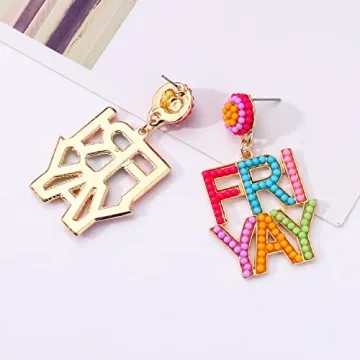 PHALIN Colorful Teacher Earrings - Perfect Appreciation Gift