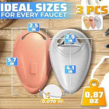 Toddler Faucet Extender for Bathroom Sink - 3Pcs Extension Faucet Cover Bathtub Baby Sink Attachment...