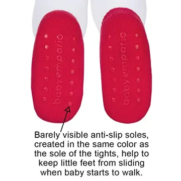 Stylish Baby Girl Tights with Anti-Slip Foot Design